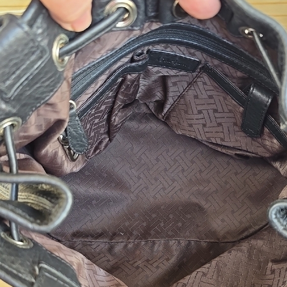 Cole Haan Black Leather Hobo Bag - Picture 3 of 14